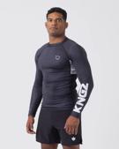 KINGZ Ranked Performance V2 L/S Rashguard-black